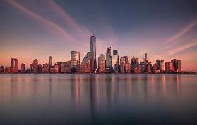 Lower Manhattan at dusk