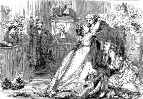 Eine Szene aus dem Schwurgerichtsverfahren (in der Zeitung Illustrated Sporting and Dramatic News) 1875