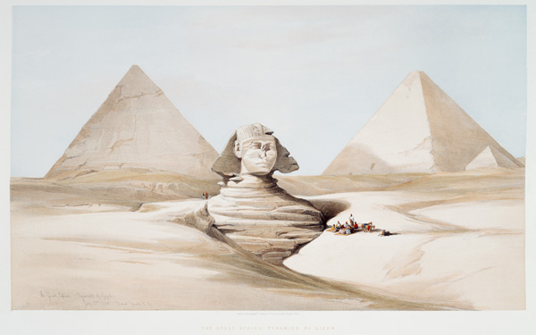 Giseh (Ägypten), Sphinx von David Roberts