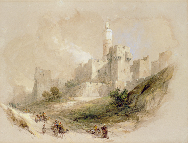 Jerusalem and the Tower of David von David Roberts