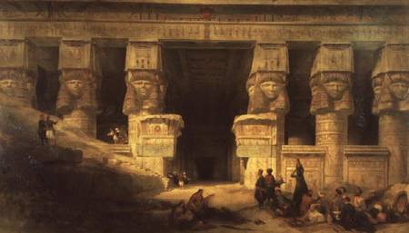 The Temple of Dendera, Upper Egypt von David Roberts