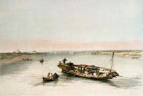Nil mit Sklavenboot