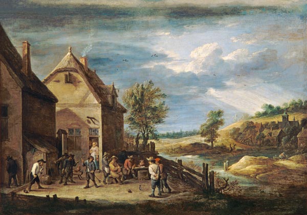 Peasants Playing Boules von David Teniers