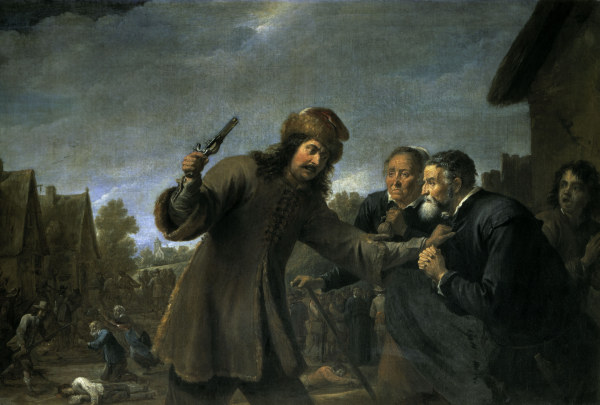 David Teniers d.J.,Überfall auf ein Dorf von David Teniers