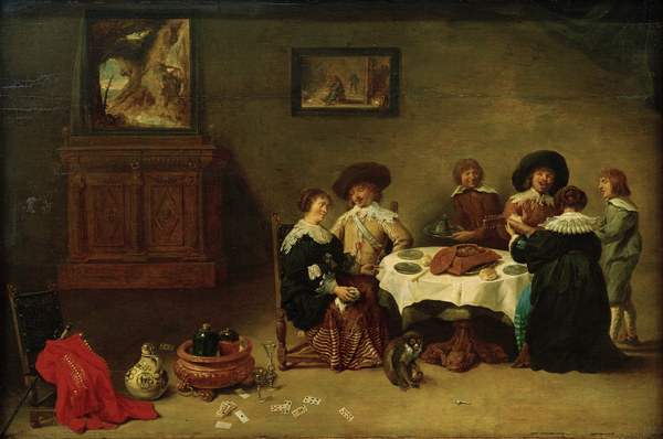 D.Teniers d.J., Gesellschaft beim Mahl von David Teniers