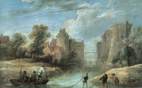 D.Teniers d.J., Landschaft mit Fischern von David Teniers
