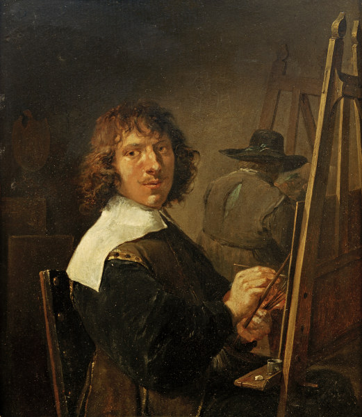 D.Teniers d.J.,Das Gesicht/Selbstbildnis von David Teniers