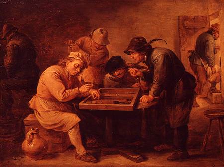 A Game of Tric-Trac von David Teniers