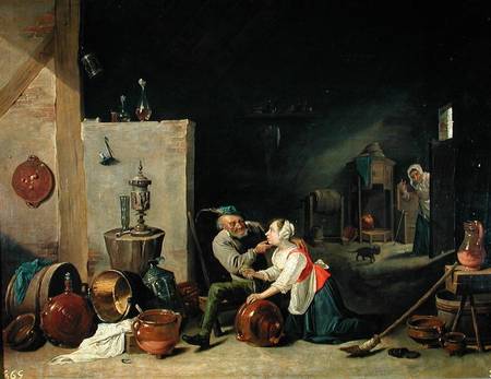 The Old Man and the Servant von David Teniers