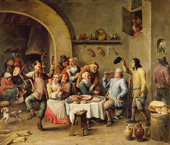 The King Drinks von David Teniers