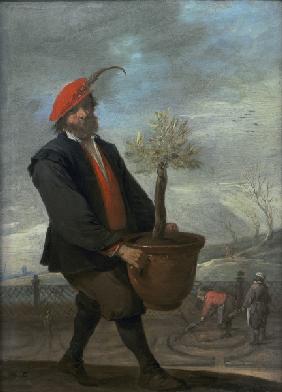 D.Teniers,Ein Orangengärtner (Frühling)