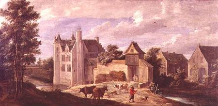 View of a Chateau von David Teniers