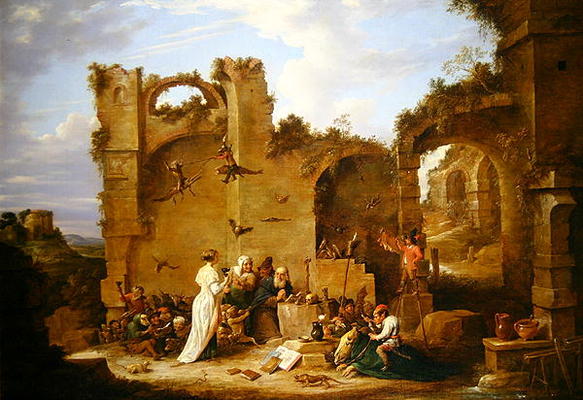 The Temptation of St. Anthony (oil on canvas) von David the Younger Teniers