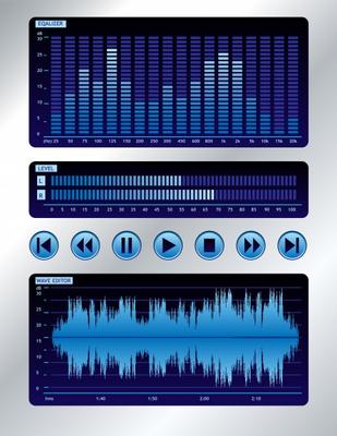 Blue sound mixer von Dawid Krupa