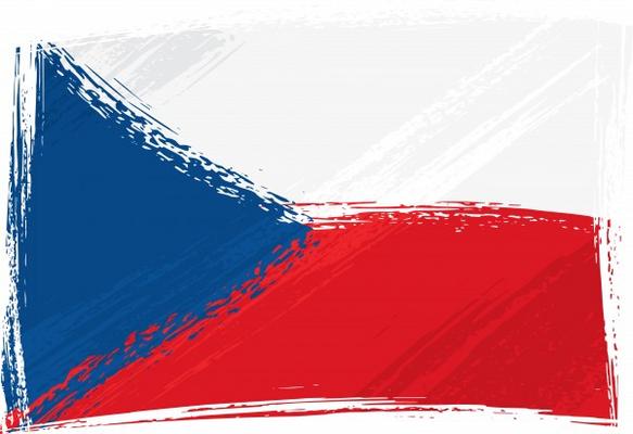 Grunge Czech Republic flag von Dawid Krupa