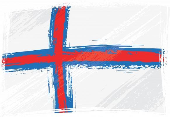 Grunge Faroe Islands flag von Dawid Krupa
