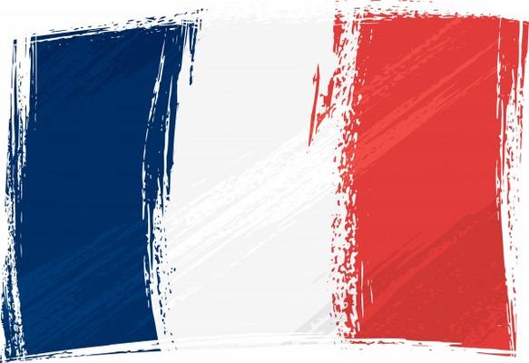 Grunge France flag von Dawid Krupa