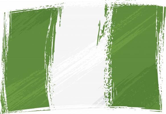 Grunge Nigeria flag von Dawid Krupa