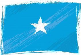 Grunge Somalia flag