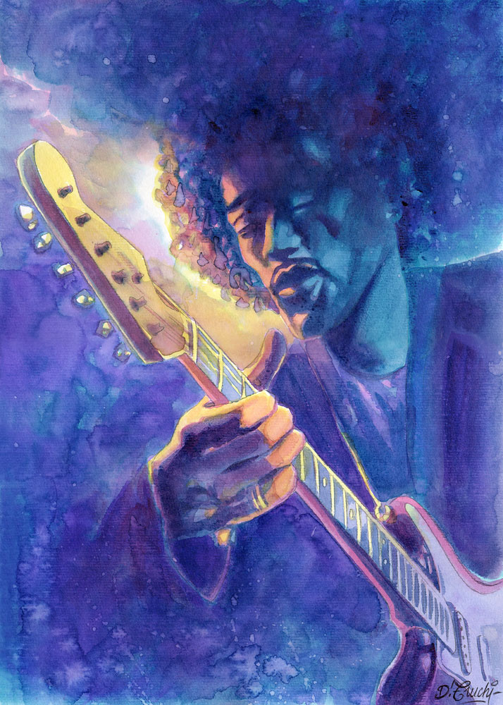 Jimi Hendrix - 5 von Denis Truchi