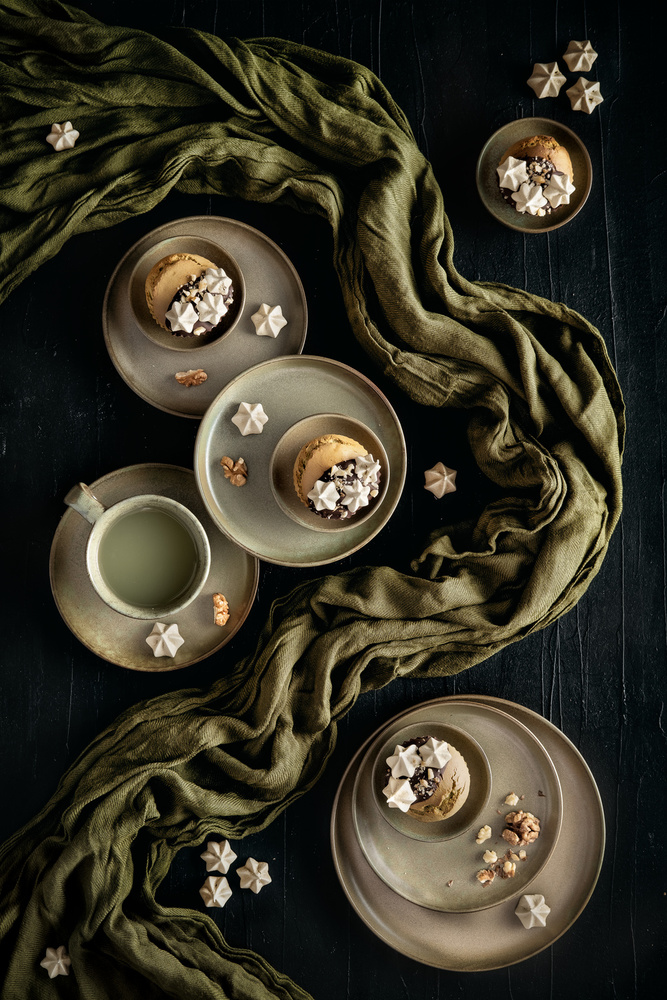 Matcha-Muffins mit Baiser von Denisa VLAICU