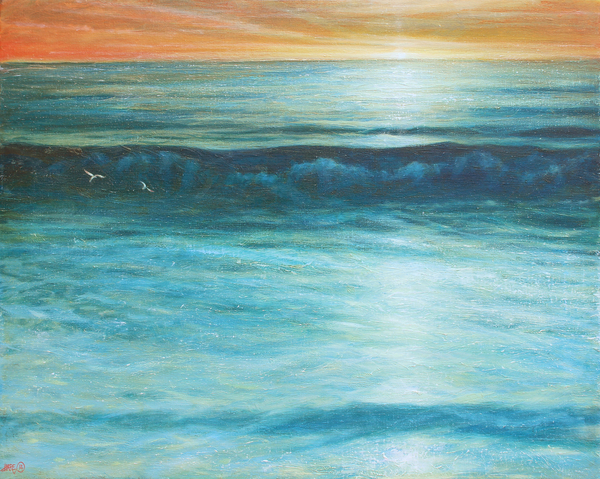 Waves Off Chesil Beach von Derek Hare