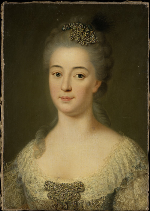 Bildnis der Marie Friederike Caroline von Geispigheim von Deutscher (Hessischer?) Meister um 1750