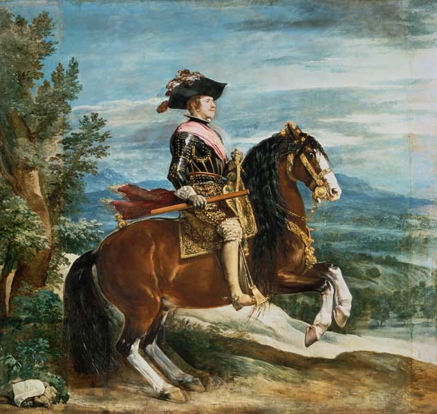 Philipp IV. zu Pferde von Diego Rodriguez de Silva y Velázquez