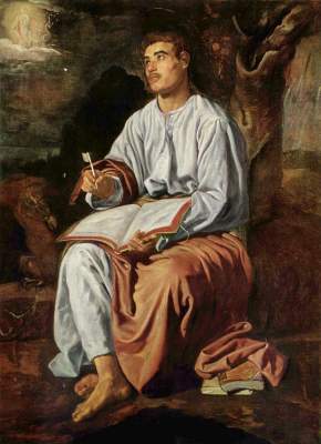 Johannes auf Patmos von Diego Rodriguez de Silva y Velázquez