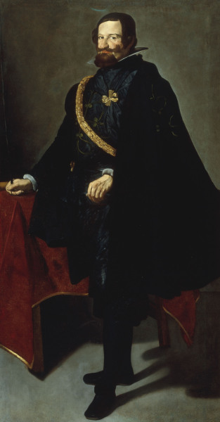 Olivares / Portrait / Velázquez von Diego Rodriguez de Silva y Velázquez