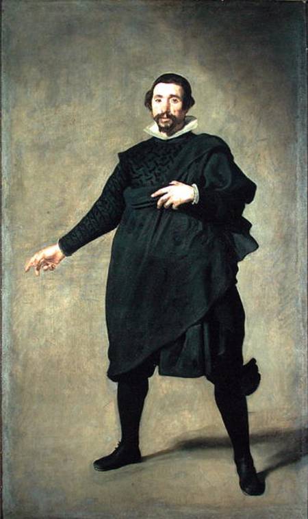 Portrait of the Buffoon Pablo de Valladolid von Diego Rodriguez de Silva y Velázquez