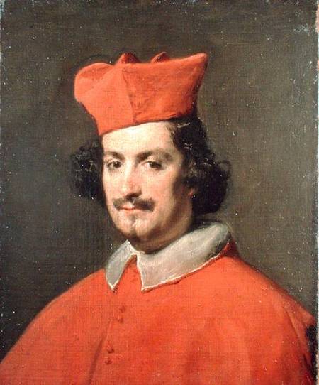 Portrait of Cardinal Camillo Astali Pamphili von Diego Rodriguez de Silva y Velázquez