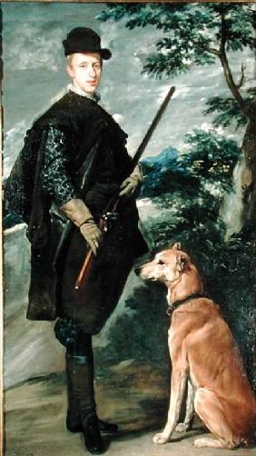 Portrait of Cardinal Infante Ferdinand (1609-41) of Austria with Gun and Dog 1632