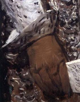 Portrait of Philip IV of Spain in Brown and Silver, (detail of a gloved hand of BAL 30755) c.1631-32