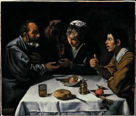 Velázquez / El Almuerzo / c.1618/19