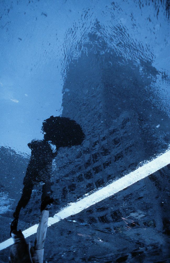 Swinging in the rain (aus der Serie "New York Blues") von Dieter Matthes