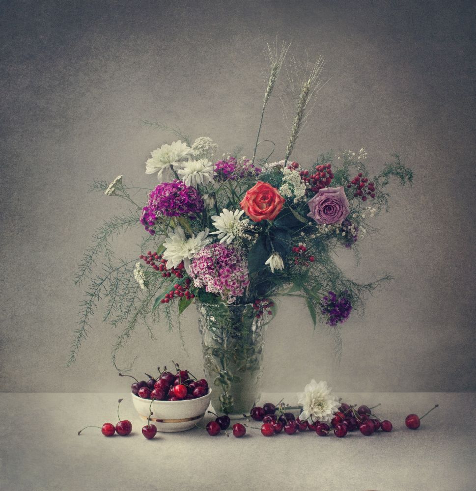Blumen und Kirschen von Dimitar Lazarov
