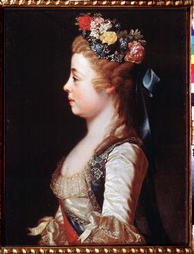 Bildnis Großfürstin Alexandra Pawlowna (1783-1801) als Kind 1791