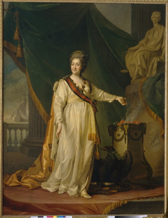Katharina II. als Gesetzgeberin im Tempel der Themis von Dimitrij Grigorjewitsch Lewizkij
