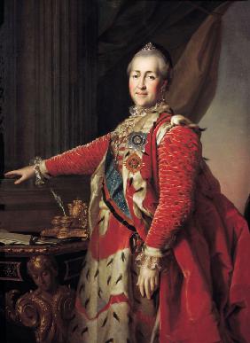 Porträt der Kaiserin Katharina II. (1729-1796) 1782