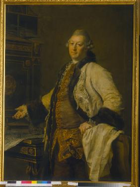 Porträt des Architekten Alexander Kokorinow (1726-1772) 1769