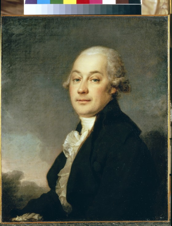 Porträt des Malers Iwan Hauff (?-1810) von Dimitrij Grigorjewitsch Lewizkij
