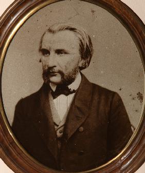 Porträt des Schriftstellers Iwan S. Turgenew (1818-1883) 1856
