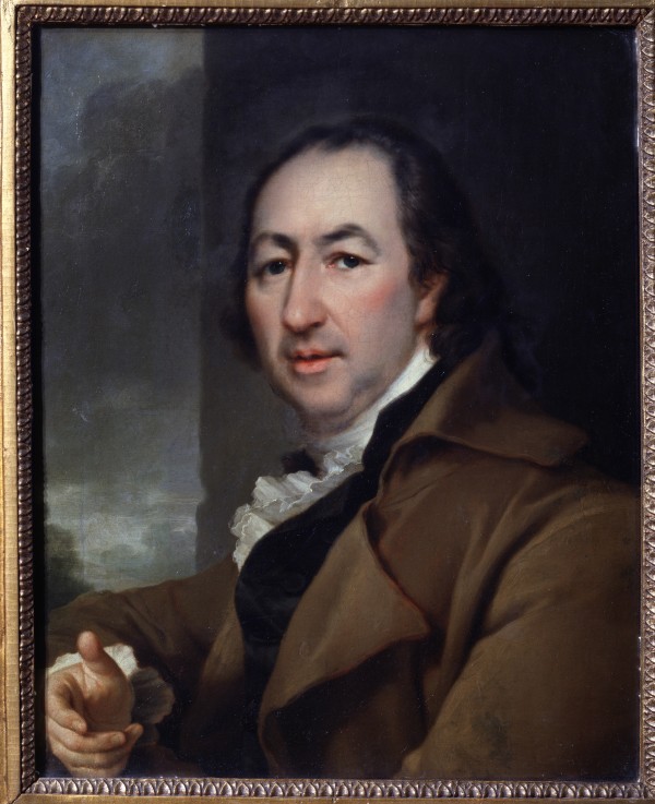 Porträt des Schriftstellers Nikolai I. Nowikow (1744-1818) von Dimitrij Grigorjewitsch Lewizkij
