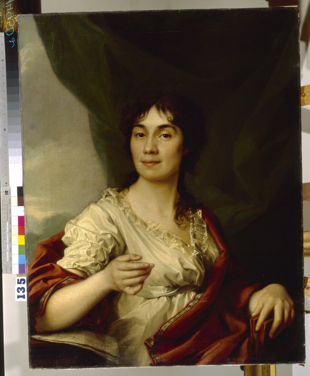 Porträt von Gräfin Anna Stepanowna Protasowa (1745–1826) von Dimitrij Grigorjewitsch Lewizkij