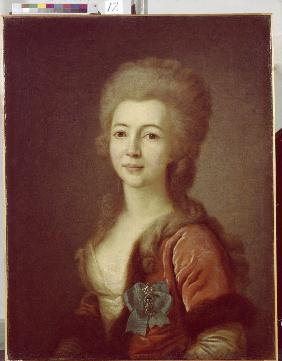 Porträt von Gräfin Ekaterina Alexeewna Woronzowa (1761-1784) 1783