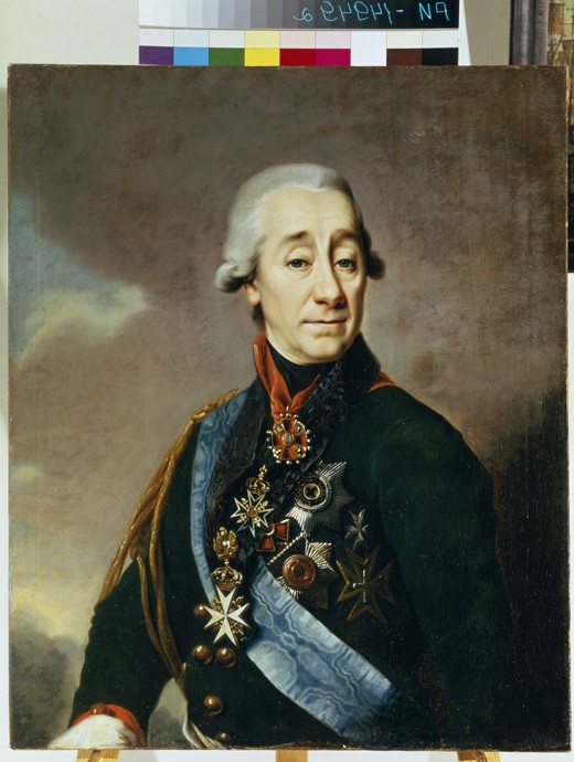 Porträt von Iwan Warfolomejewitsch Lamb (1764-1801) von Dimitrij Grigorjewitsch Lewizkij