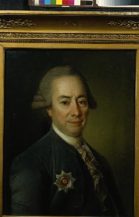 Porträt von Pjotr Wassiljewitsch Bakunin (1725–1786) 1782