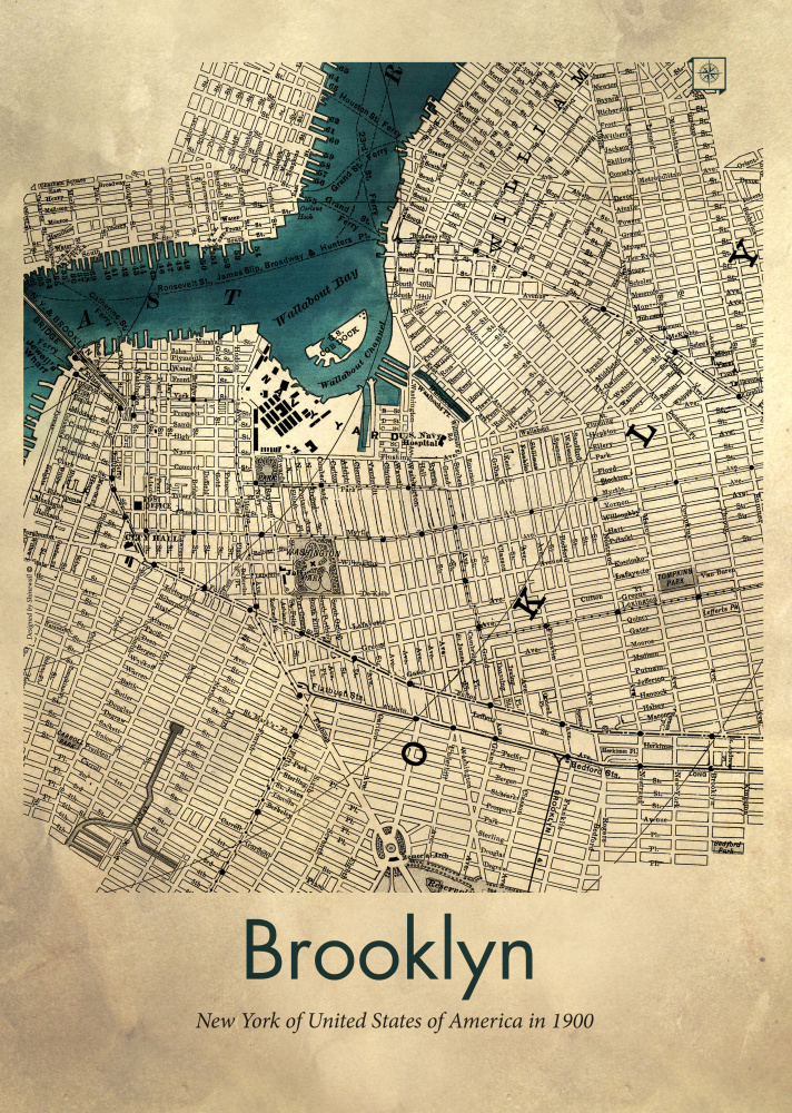 Brooklyn-Karte von Dionisis Gemos