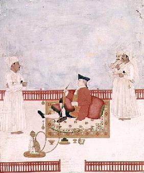 A European Seated on a Terrace with Attendants c.1760-63